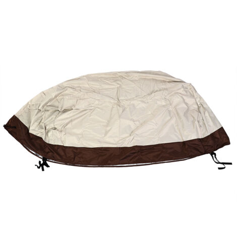 177 x 139 x 76 cm Housse de protection imperméable pour table de pique-nique de patio Housse anti-poussière pour mobilier d'extérieur