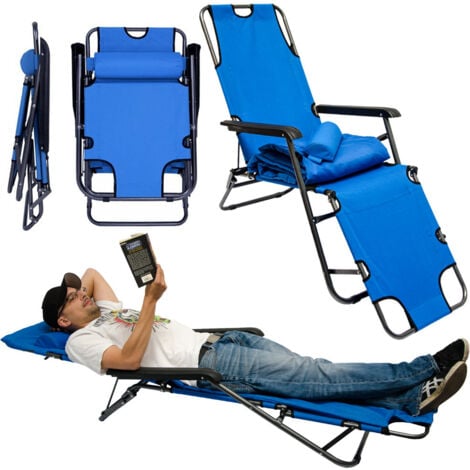 AMANKA 178x60 Garten Liegestuhl Klappbar - Outdoor Relaxliege Gartenstuhl Campingliege