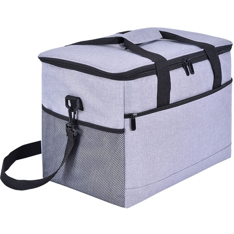 

17L / 33L Bolsa de aislamiento termico de gran capacidad Bolsa de almuerzo a prueba de fugas Caja de bento impermeable con asa de transporte