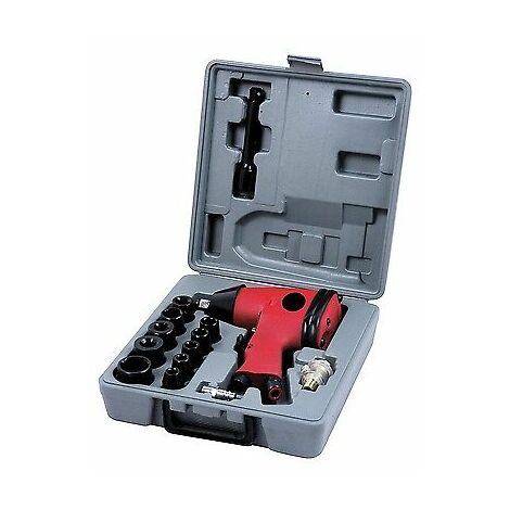 17PC 1/2 DRIVE AIR IMPACT WRENCH RATCHET COMPRESSOR TOOL & SOCKETS Y2325