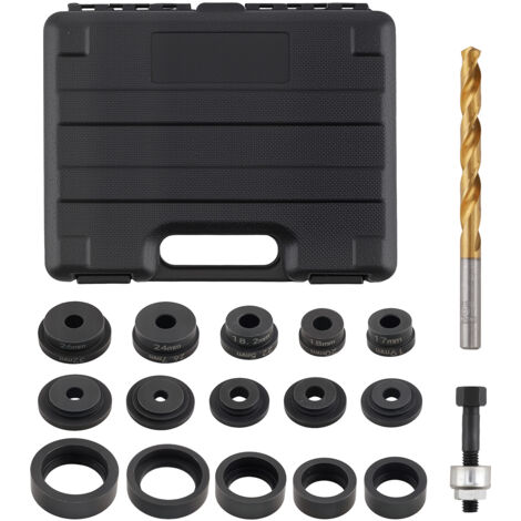 17PC Hole Cutter Punch Tool Set For Fitting Parking Sensor Sensors 17-32mm