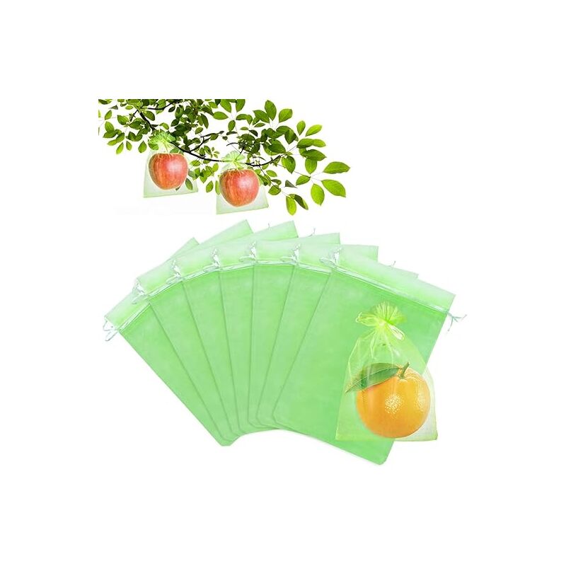 17x23cm 100 Pièces Sac Protection Fruits Sacs Filets Protection des Grappes de Raisins Contre Les Oiseaux et Insectes Guêpes Frelons