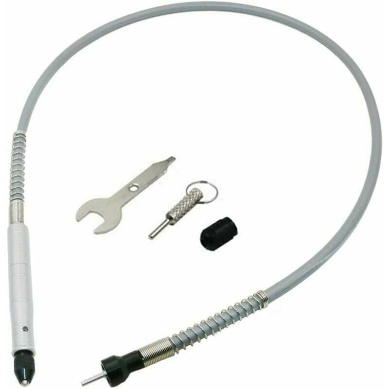 1/8′ (3,175 mm) Flexibler Schaftschaftadapter Flexibles Bohrer-Verlängerungskabel für Dremel- und Wrench-kompatible Schleifer, Silber | 07007910249690 1/8′ (3,175 mm) Flexibler Schaftschaftadapter Flexibles Bohrer-Verlängerungskabel für Dremel- und Wrench-kompatible Schleifer, Silber | 07007910249690
