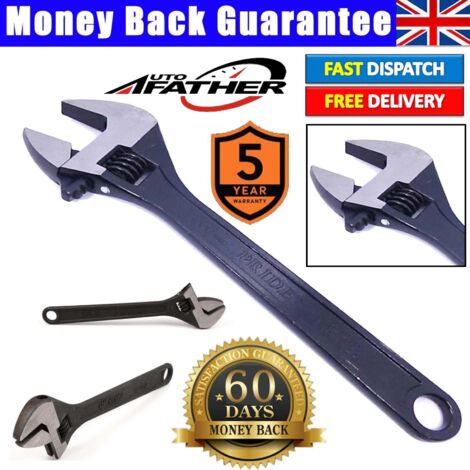 18" Ajustable Spanner (450mm) Large adjustable wrench/Shifting jaw opening 52mm