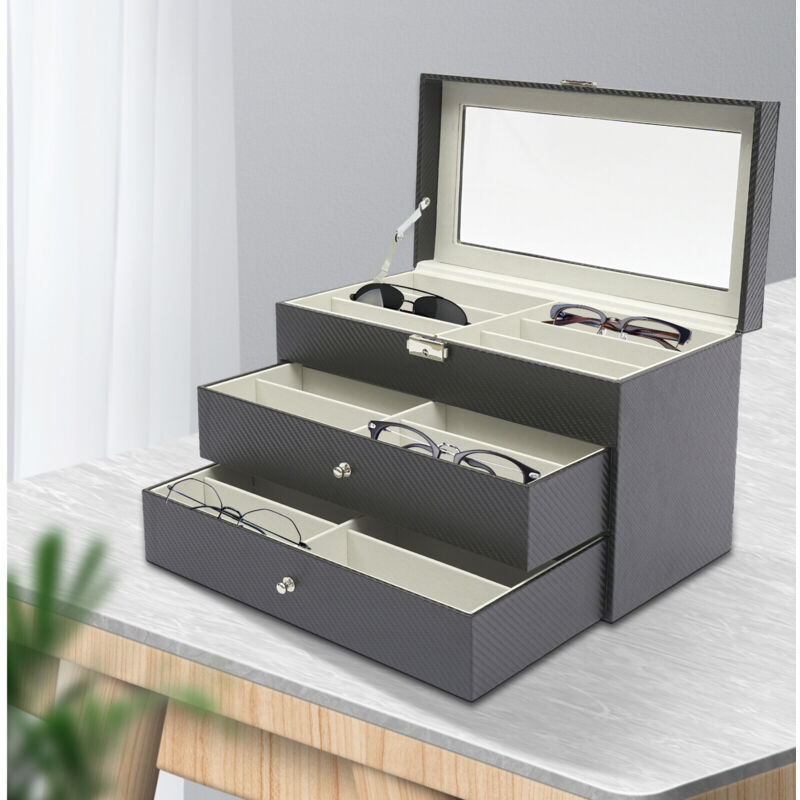 18 Boîte À Lunettes Valise Boîte De Rangement Étui De Rangement Pour Lunettes