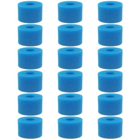18 cartouches filtrantes réutilisables en mousse lavable pour spa (type S1)