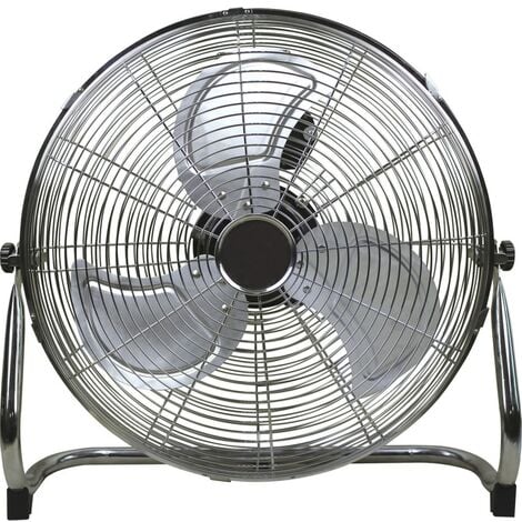 18" Chrome 3-Speed Floor Fan