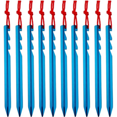 18 cm Heringe aus Aluminiumlegierung, leichte Befestigungsheringe, 10er-Packung