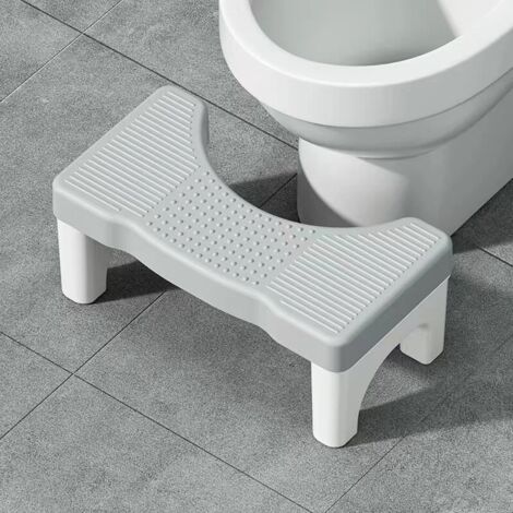 18 cm hoher Toilettenhocker für Erwachsene mit rutschfesten Füßen für mehr Sicherheit, geeignet für Senioren und Kinder