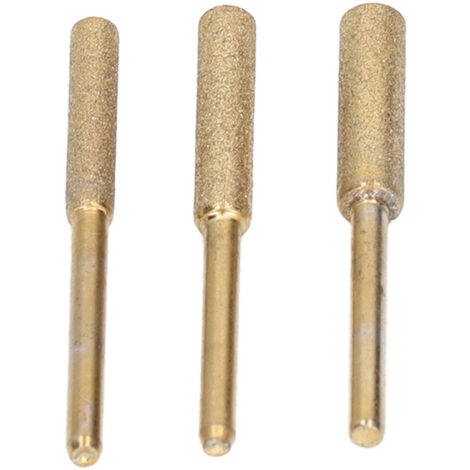 18 fraises carbure revêtues titane pour chaîne de tronçonneuse, jeux de 4.0mm 4.8mm 5.5mm pour affûtage précis