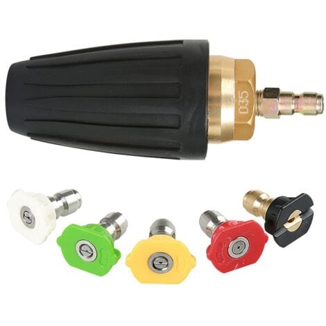 1.8 GPM 3000 PSI 035 Rotary Turbo Nozzle for Pressure Washer, 6.35mm Quick Connect Rotary Turbo Nozzle, Pressure Washer Accessory Kit