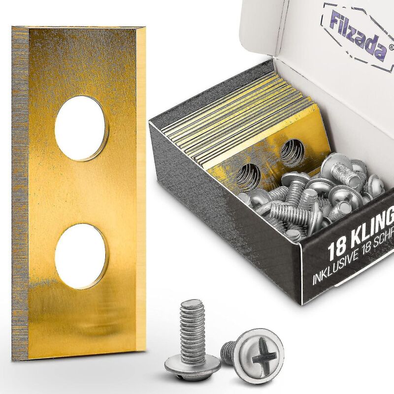 18 lames de rechange en titane pour toutes les tondeuses à gazon robotisées Worx Landroid - Ultra tranchantes