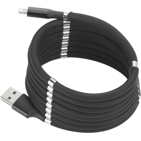 1,8 m langes magnetisches Ladekabel für iPhone, 3A Schnellladung, Lightning-Anschluss