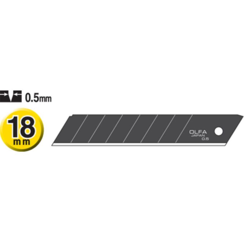 Image of 18 mm Annicking Blades Excelblack Ultra Sharp (Box con 10 pezzi)