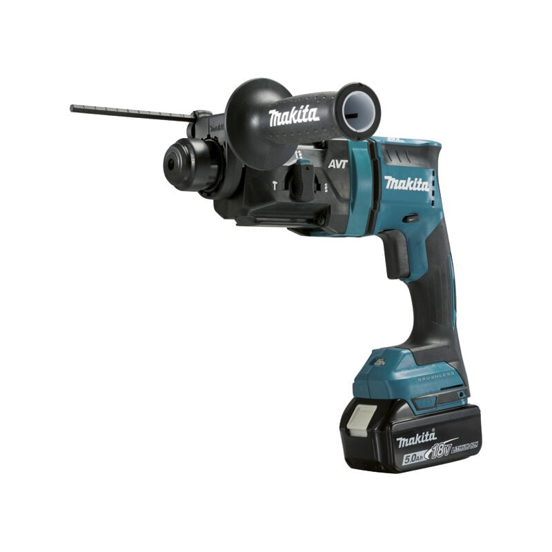 Image of Makita - SDS-Plus Bohrhammer 18 v Li-Ion 18 mm 2 Akkus 1 Ladegerät - im Koffer mit Zubehör - DHR182RTJ