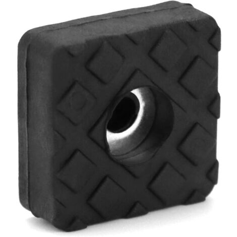 18 pezzi di cuscinetti antiscivolo in gomma, protezioni quadrate per gambe di mobili, tavoli, sedie e divani, 22 x 22 x 9 mm, neri