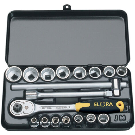 18-Piece 3/8" Square Drive Metric Socket Set by Draper (Elora, Model 25932)
