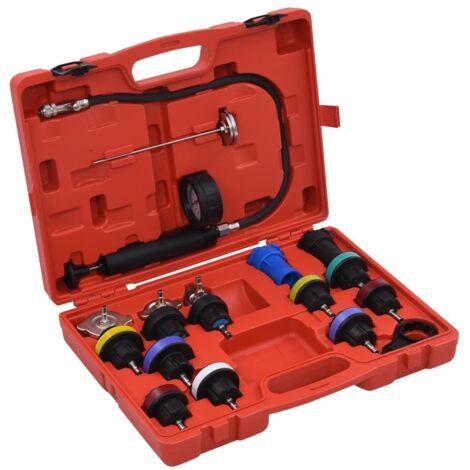 18 Piece Cooling System & Radiator Cap Pressure Tester vidaXL
