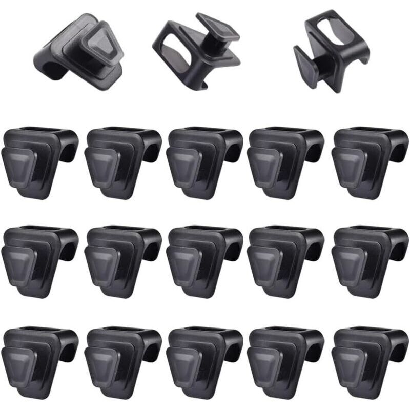18 Pièces Crochet Triangulaire pour Cintre Crochet de Suspension Peu Encombrants Connecteurs de Cintre Triple Mini Cintres en Cascade Gain de Place