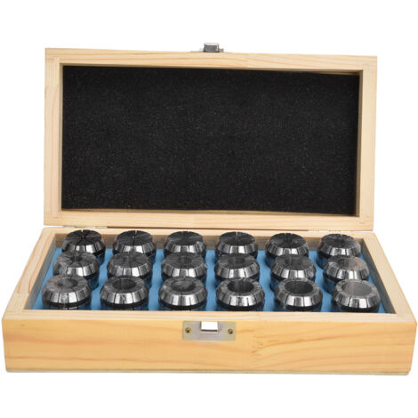 18 pièces ER32 pince à ressort en acier au carbone jeu de mandrin de tour de fraisage pour Machine de gravure CNC 3-20mm