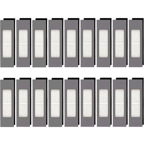 (18 piezas) Filtro HEPA N10 para aspiradoras robot Ecovacs, XU, DEEBOT OZMO N10 N10 Plus 920 950 T8 AIVI Max T9 T5 N5 N7 N8+ N8 Pro Plus - KZQ
