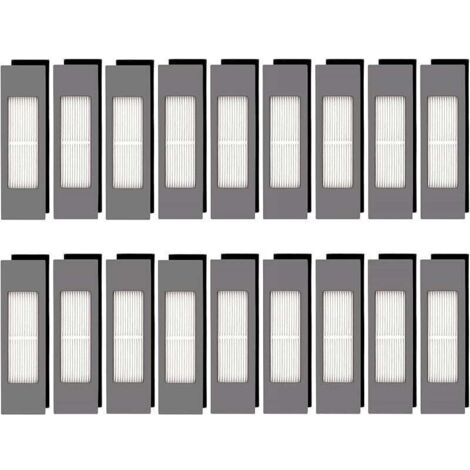 (18 piezas) Filtros HEPA N10 para aspiradoras robóticas Ecovacs DEEBOT OZMO N10 N10 Plus 920 950 T8 AIVI Max T9 T5 N5 N7 N8+ N8 Pro Plus