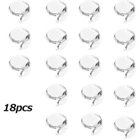 18 protections d'angle pour tables rondes et fenêtres, bandes anti-collision, bordures de sécurité anti-chocs et anti-collision, autocollants d'angle souples