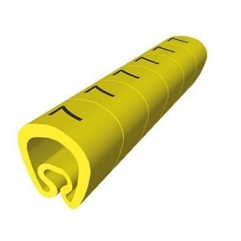 

18 Señalizadores precortados amarillo Ø18 PVC plastificado 1813-G - Unex