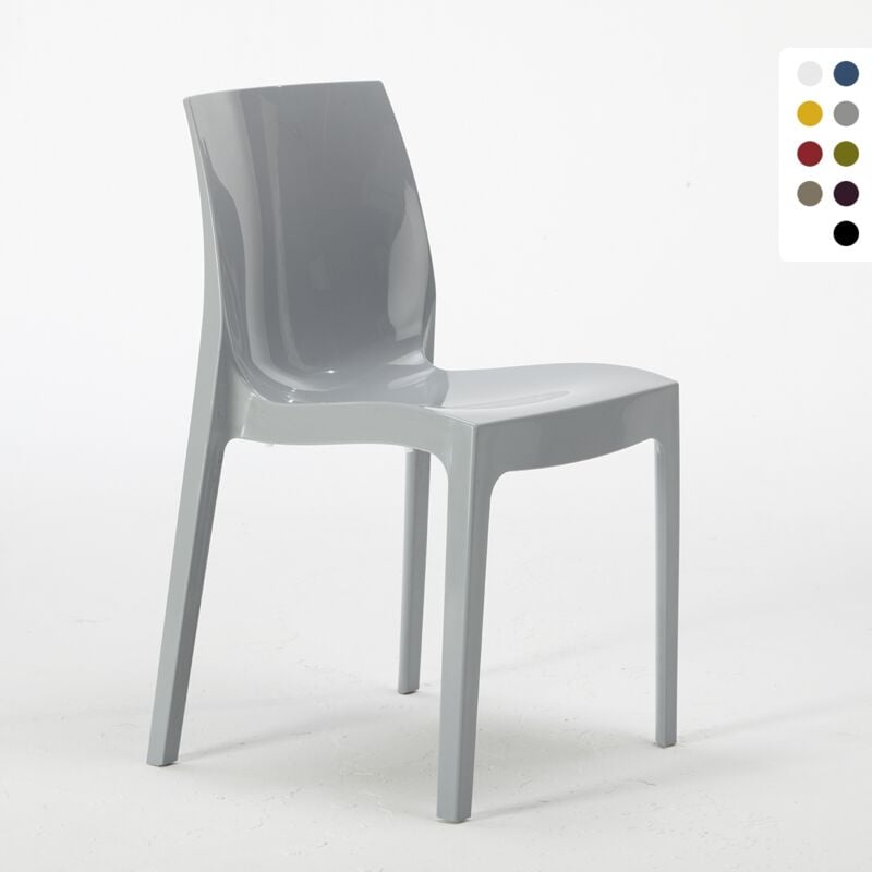 

Stock 18 Sillas Ice Grand Soleil de Polipropileno para Restaurante y Bar | Gris