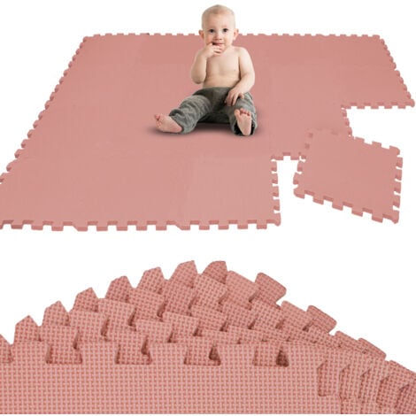 LITTLETOM 18 Teile Spielmatte Baby Puzzlematte - 30x30 Krabbelmatte Bodenmatte Kinderzimmer