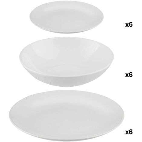 18-teiliges Tafelservice Farbe white