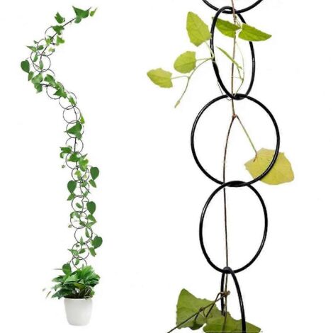 18 tuteurs métalliques pour plantes grimpantes, pour jardin, balcon ou intérieur/extérieur, adaptés aux plantes grimpantes comme le Monstera.