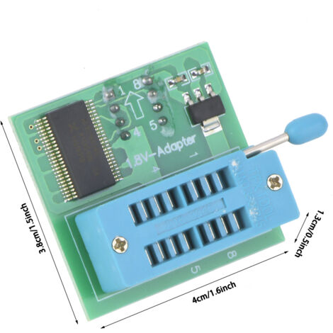 1,8-V-Adapter für SPI W25Q Flash, SOP8 DIP8 Programmierung, CH341A TL866 kompatibel