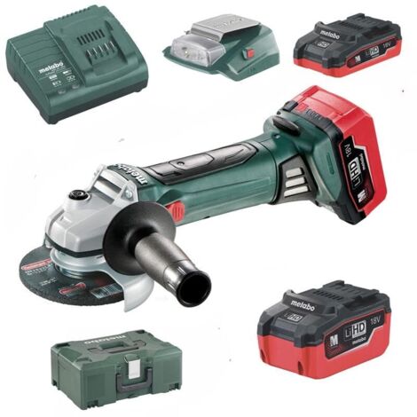 18-Volt-Akku-Winkelschleifer Metabo W 18 LTX 125 Quick Exklusiv-Set