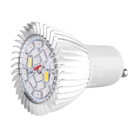 18-W-LED-Pflanzenlampe, Vollspektrum 85–265 V, GU10-Leuchtmittel für Pflanzen und Hydrokultur