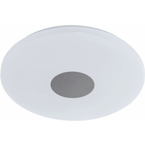 18 Watt LED Decken Leuchte Lampe Dimmer 3000-6000K Beleuchtung rund Stahl weiß EGLO 75289