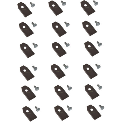 18 X 3,5 CM lame en acier inoxydable pour robots tondeuse McCulloch ROB R600, R1000 / FLYMO 1200R