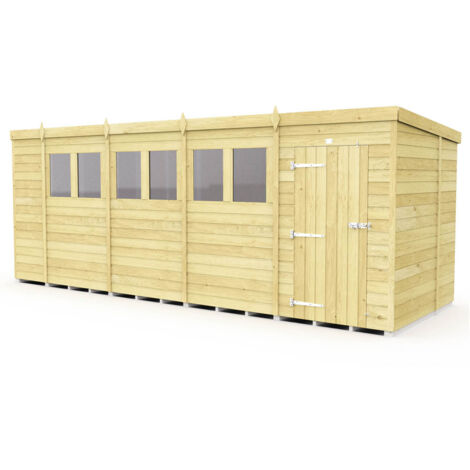 18 x 6 Pent Shed