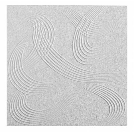 18 x PANNELLO POLISTIROLO SOFFITTI TPDZ ARGENTO 50X50