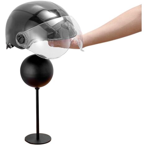 180° drehbare Wandhalterung für Helme mit 2 Haken, ideal zur Aufbewahrung von Motorrad-/Fahrradhelmen, Jacken und Hüten.