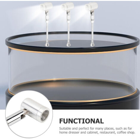 180° drehbarer LED-Scheinwerfer, 100 lm, USB, 1 W Akzentbeleuchtung für Schmuck und Kunstwerke