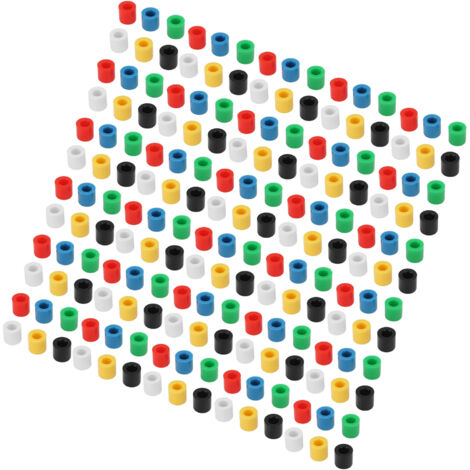 180 Druckknopfkappen für Steckplatinen – 6 Farben, runder ABS-Kunststoff – Taktiles Ersatzset