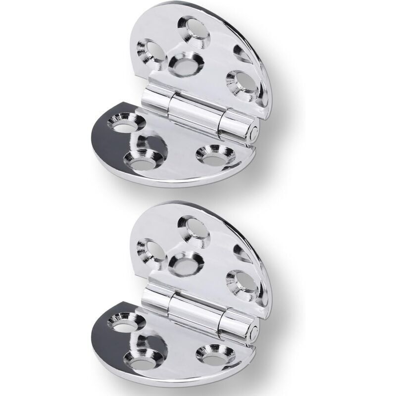 180° Folding Table Hinges, Flat Copper Hinge, Folding Cabinet Door Hinges, Flip Top Hinge with Screws for Folding Table