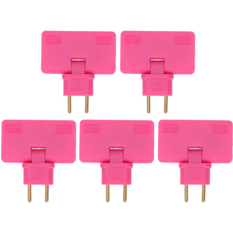 180°-Funk-EU-Steckeradapter – 5er-Pack