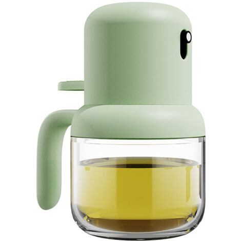 180-ml-Ölsprühflasche mit ergonomischem Griff, auslaufsicher, staubdicht, aus Glas und Kunststoff, für Küche und Haushalt, Grün