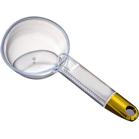 180 ml transparenter Reislöffel mit Clip und langem Griff – Präzises Messwerkzeug für die Küche