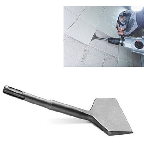 180 mm coudé – Tranchant 75 mm pour enlever carrelage et adhésifs – Acier trempé haute qualité – Chanfrein unique