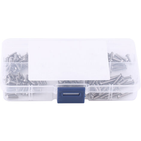 180-teiliges M2,5-Sechskantschrauben-Montageset aus Edelstahl SS304 – korrosionsbeständige, transparente Verpackung