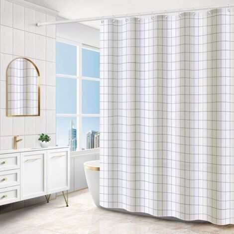 180 x 200 cm Duschvorhang, schimmelresistent, waschbar, wasserdicht, gemustert