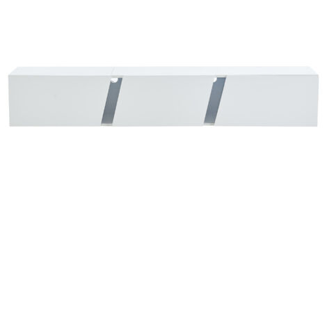 180 x 35 x 30 cm. Meuble de rangement pour téléviseur monté au mur. Support pour téléviseur avec 3 portes. Conforme aux exigences pour des téléviseurs de 75 pouces. Meuble de rangement pour téléviseur